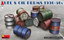 MINI ART 1/35 FUEL  AND OIL DRUMS 1930-50S