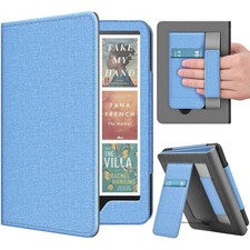 Stand Case for Kindle Paperwhite 12th / Kindle Colorsoft 2024, Light Blue