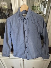 Goodfellow  Co Men's Blue Long Sleeve Button-Up Shirt Size Small