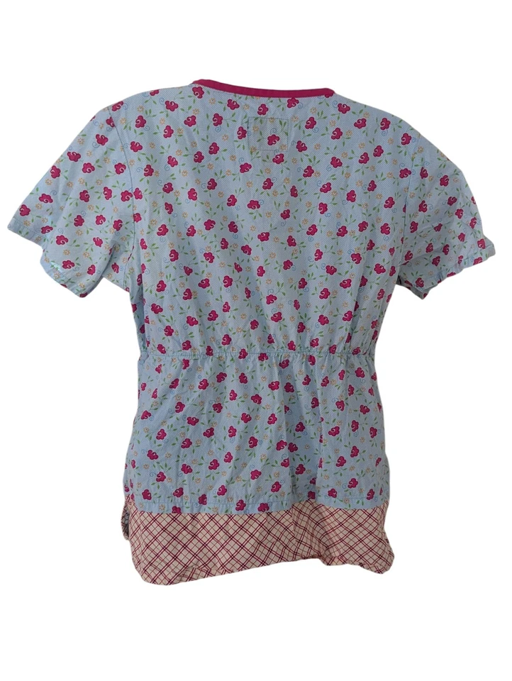 Blusa Médica Para Mujer Mary Engelbreit Farmhouse Floral Talla M Algodón Foto 2 de 4