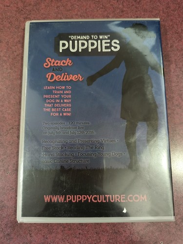 Jane Killion's Puppy Culture Stack & Deliver Parts 1 & 2 DVD - Picture 2 of 4