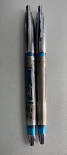 Sheaffer’s Sterling Silver Ball Point Pens - Pieta- Vatican Pavilion-AS IS