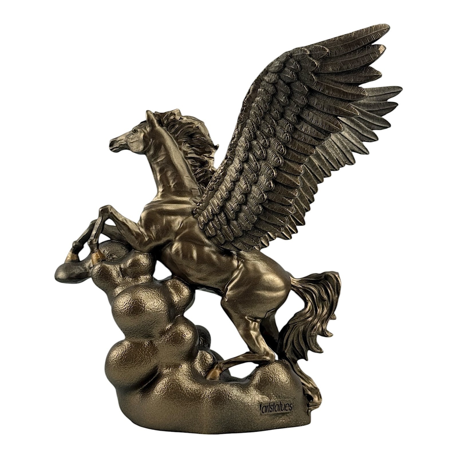 Volador Pegaso Caballo Alado Mitología Estatua Griega Bronce Mármol Fundido...