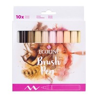 Bruynzeel - Ecoline Brush Pen Set Portret 10 Kleuren (Us Import) Neu