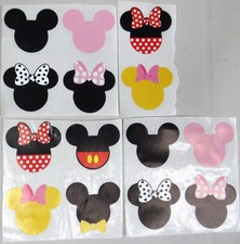 Vtg Disney Stickers Minnie Mickey Mouse Lot 14 Pink Yellow Early 1990s