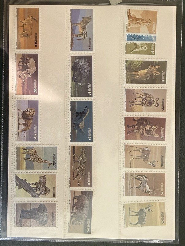 SWA Stamps MNH 1980 Complete Set of Wildlife Scott #447-463 Before Namibia