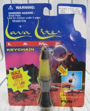 Vintage Lava Lite Lamp Keychain 1994 Novelty Toy Basic Fun NEW Sealed