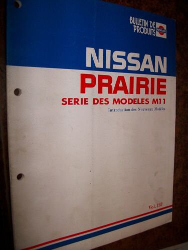Nissan PRAIRIE - M11 : livret de présentation 1989 - Zdjęcie 1 z 1
