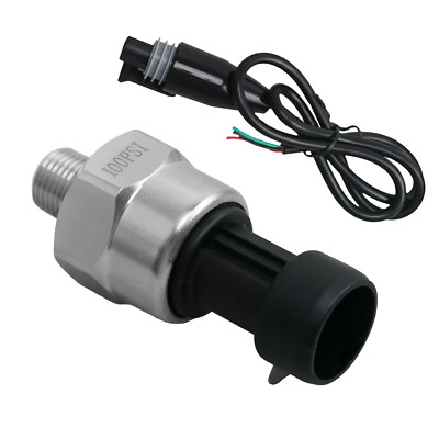 #ad Quality 100 PSI Pressure Transmitter with Wiring Harness for Oil Tank Gas Tank $16.91