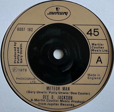 Dee D. Jackson - Meteor Man - 7  Vinyl Single