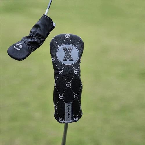 Schwarze Taylormade Golfschläger Headcovers Driver Fairway Hölzer Cover Head Covers Set - Bild 3 von 29