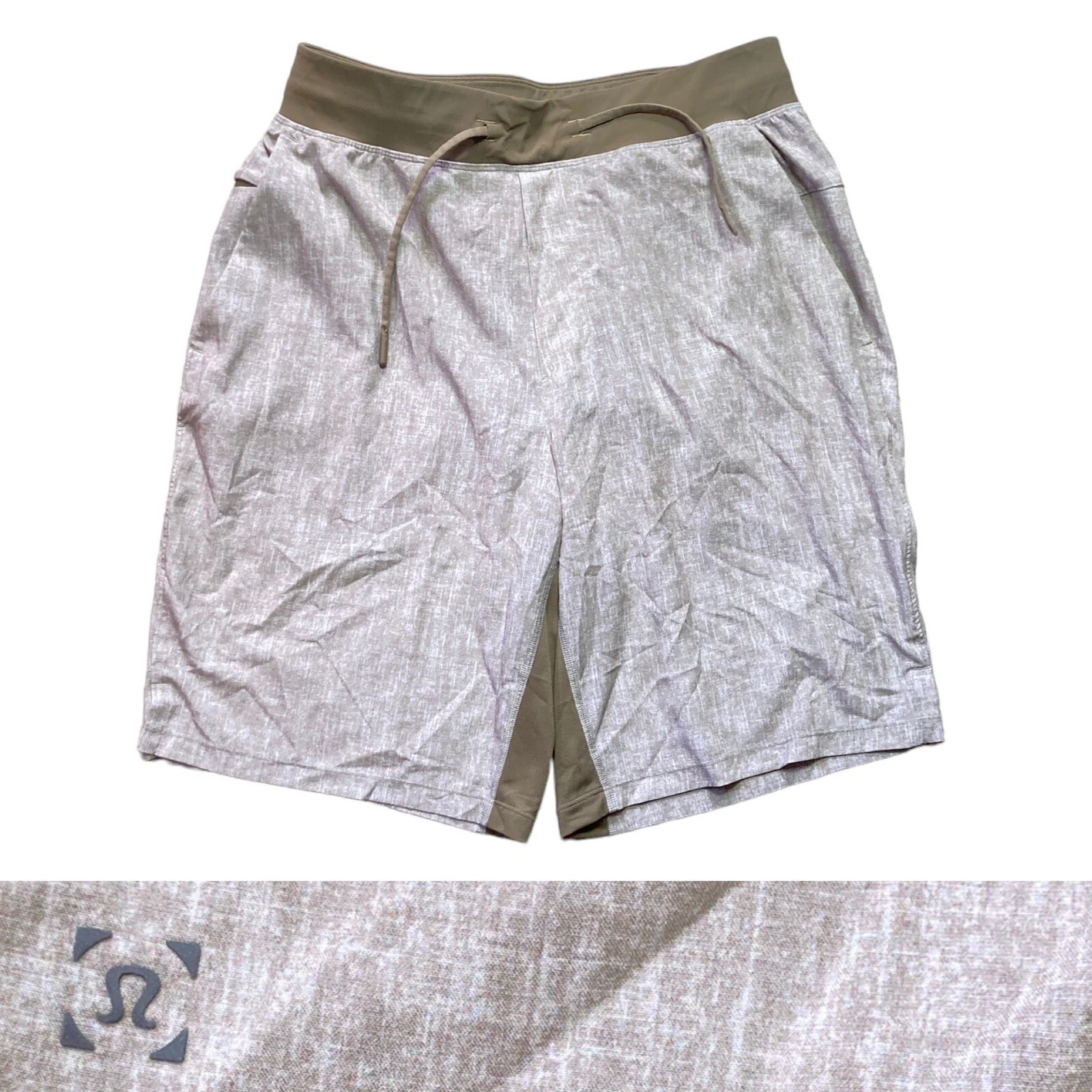 Lululemon T.H.E Short Lined* 10” Men’s Size Medium in Light Brown