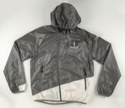 PUMA Mens Americas Cup Sailing Windbreaker Jacket Gray Mens Medium