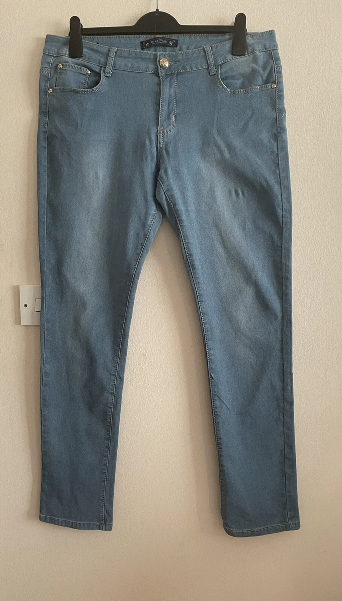 Ladies kiss pink Jeans Size Uk 20