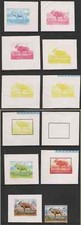 Lesotho 1982 World Wildlife Fund (WWF) 25s Cape Eland progressive proofs (x11)