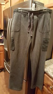 Large Fleece Lined Drawstring Pants | eBay