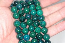 10MM CHRYSOCOLLA GEMSTONE ROUND LOOSE BEADS 15.5inch