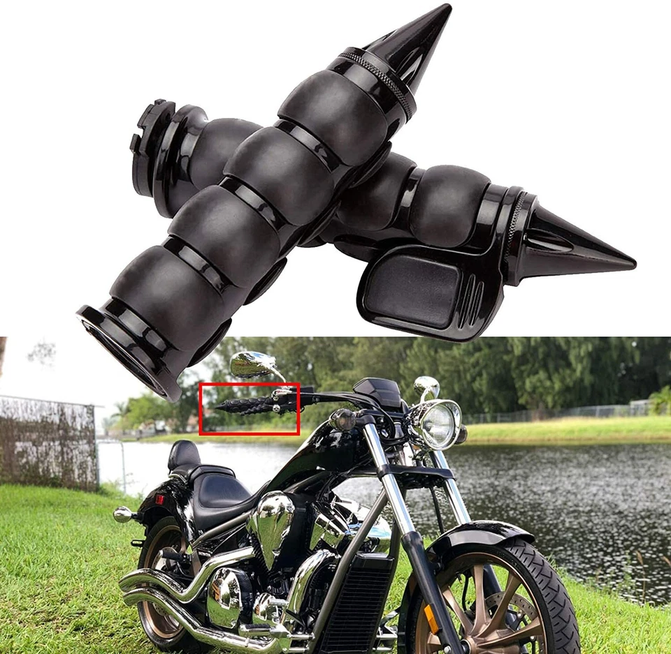 1" Motorcycle Hand Grips For Harley Touring Road King Electra Glide Softail Dyna - Image 3 of 4