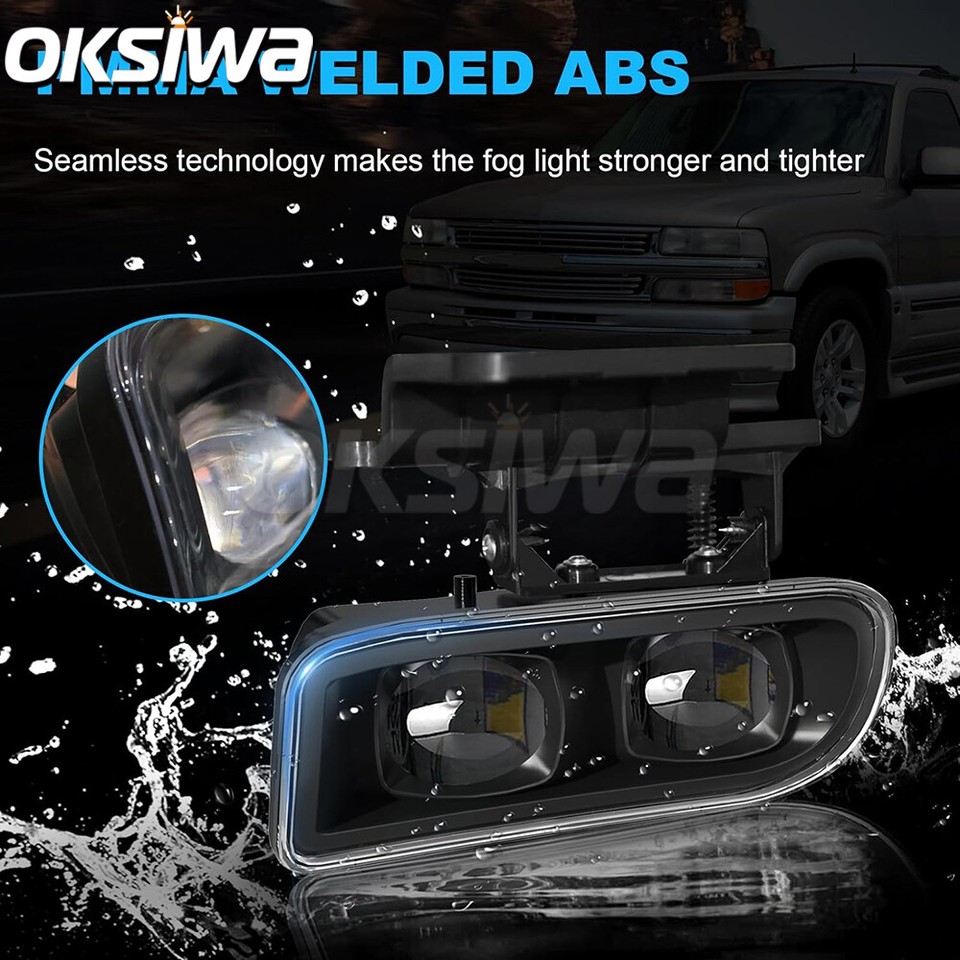 2003 Silverado Headlights Oem 99-02 Chevy Silverado / Suburban / Tahoe Halo  Projector Headlights + LED Bu 02 Silverado Clear Headlights, image size:960x960