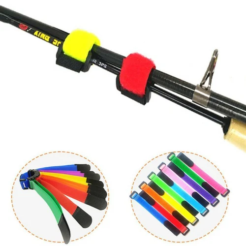 20x Fishing Rod Tie Strap Tackle Wrap Band Fish Pole Holder Fastener USA - Bild 17 von 22