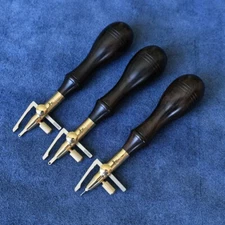 5in1 Leather Craft Edge Stitching Groover Creaser Beveller Punch Sewing DIY Tool