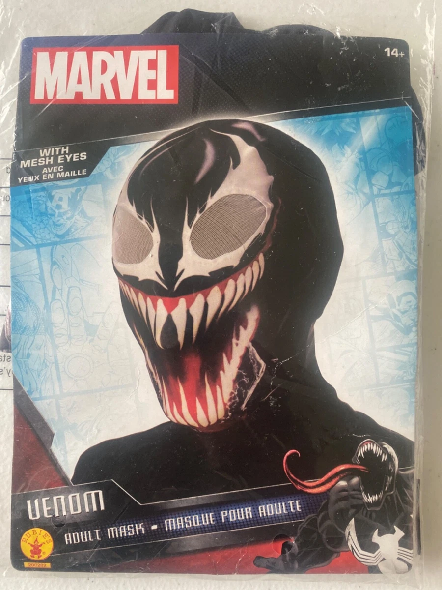 Marvel Universe Venom Fabric Costume Mask Adult One Size mesh eyes Rubies