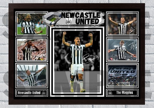 Newcastle United 2024/25 A4/A3 Football Memorabilia/Collectable signed #307 - Picture 2 of 7
