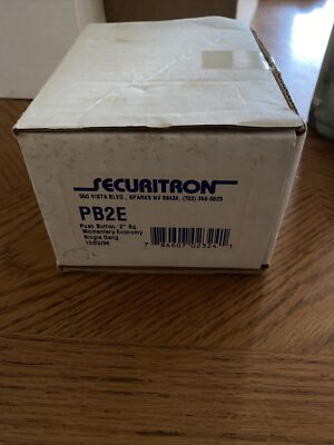 NEW   Securitron PB2E   PUSH BUTTON 2'' SQ