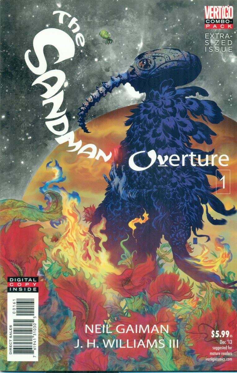 Sandman Overture #1 By Neil Gaiman JH Williams Combo Pack Variant