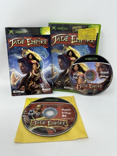 Jade Empire (Microsoft Xbox 2005) CIB Case Disk & Manual & Limited Edition Disc