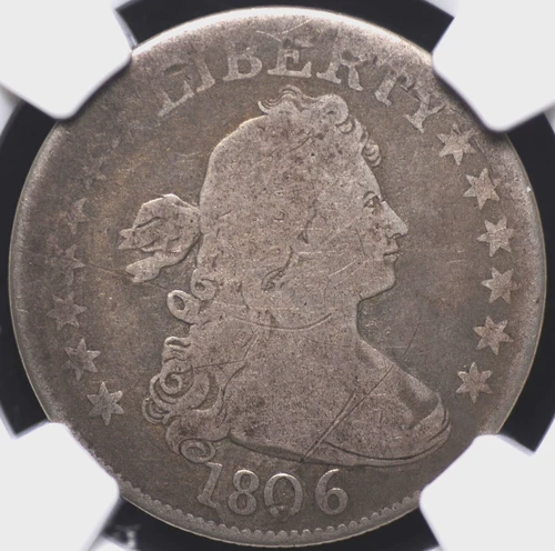 1806 DRAPED BUST QUARTER NGC G 4 ORIGINAL, WHOLESOME, WELL PRODUCED AND BLEMISH