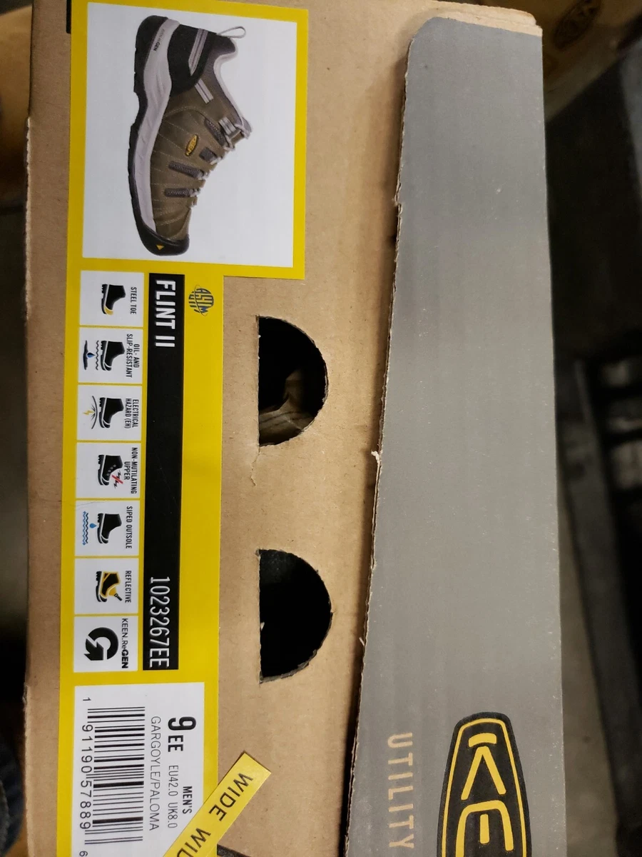 NEW KEEN Utility Men s Size 9EE Flint 11 Steel Toe shoe 1023267