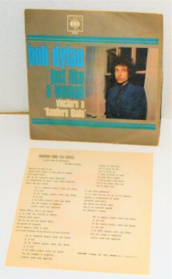 BOB DYLAN ----- just like a woman ---- mit Texteinlage