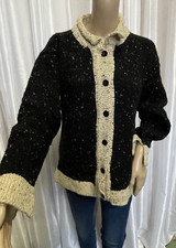 Vintage ARAN SWEATER MARKET Irish "fisherman" style cardigan