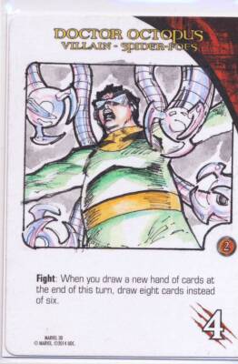 2015 Marvel 3D Legendary DBG Playable Sketch Card Doctor Octopus Soriano