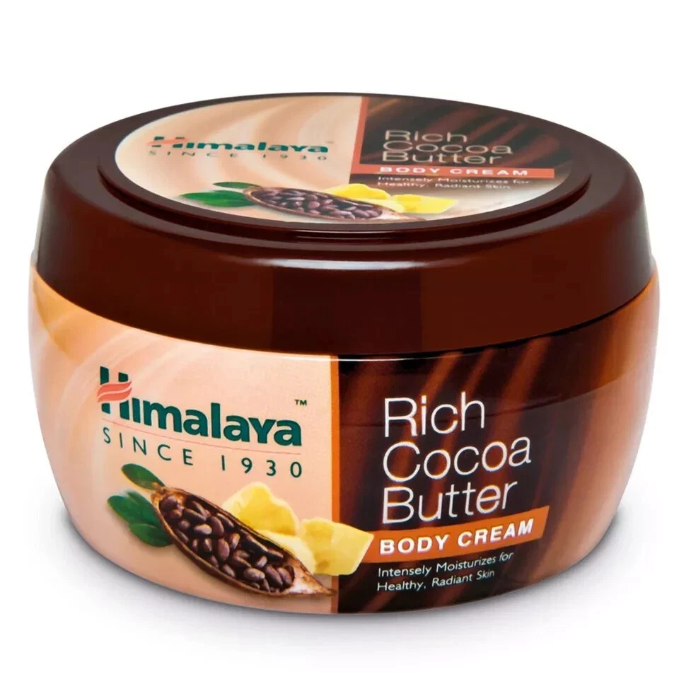 Crema corporal rica en manteca de cacao del Himalaya 3 piezas, nutre la piel, (200 ml) Foto 3 de 3