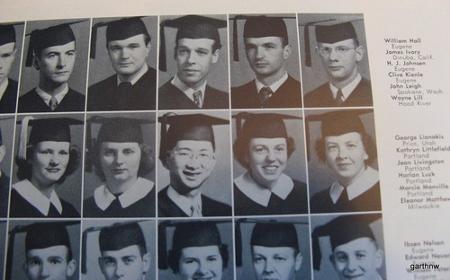 JAMES IVORY 1951 UNIVERSITY OF OREGON YEARBOOK DUCKS * MEL KRAUSE BILL BOWERMAN - Picture 4 of 5