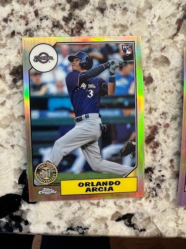2017 TOPPS CHROME 1987 35th ANNIVERSARY INSERT CARD #s 87T1-87T25 PICK YOUR CARD - Picture 3 of 13