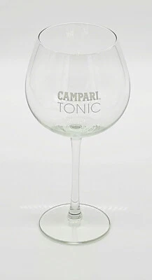 Campari Tonic Bitter Aperitif Copa Bowl BallonGlas Stiel Gläser Italien (7496-1) - Bild 1 von 3