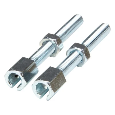 2x Bowdenzug Zug Einstellschraube M6 Schlitz 50mm für Hercules Kreidler Puch - Bild 1 von 4