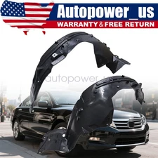 2pcs Front Driver Passenger Fender Liners For Honda Accord Coupe 2013-2015