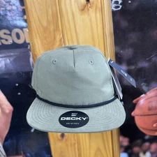 Decky Original Hat Cap Snap Back Olive Green Rope Golf Trucker Mens Streetwear