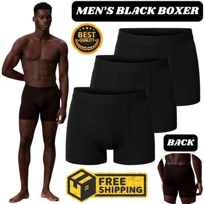 12er PACK 3 UND 6 SCHWARZ HERREN BOXERSHORTS TRUNKS COMFORT FIT BOXERSHORTS HERREN UNTERWÄSCHE
