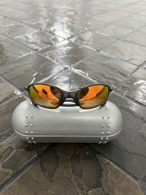 Oakley Juliet  Metal Frame Ruby Iridium Lens Serial Number With Metal Vault Case
