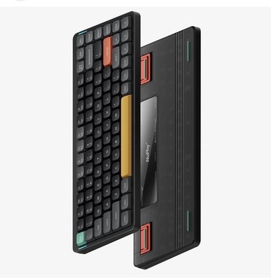 NuPhy Air75 Mechanical Keyboard, English QWERTY, Black w/ Sticker Set (Boxed)