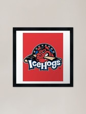 Rockford IceHogs Framed Art Print Framed Wall Art Poster Canvas Print Picture
