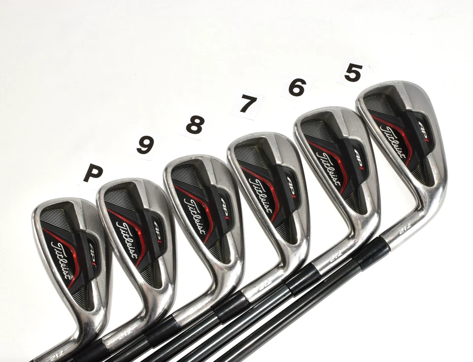 Titleist AP1 712 6p 5-6-7-8-9-Pw RH Golf Club Iron Set Stiff Rombax 60 Fujikura - Image 3 of 4