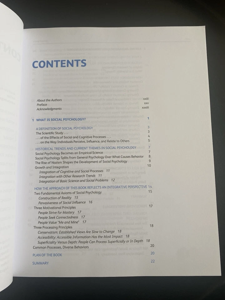 ‘NEW’ Social Psychology by E. Smith/H. Claypool | 4th Edition | PB *ON SALE - Image 4 of 4