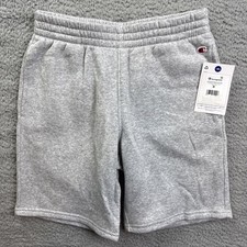 Champion Boys Youth Medium 10/12 Gray Signature Fleece Pull on Shorts