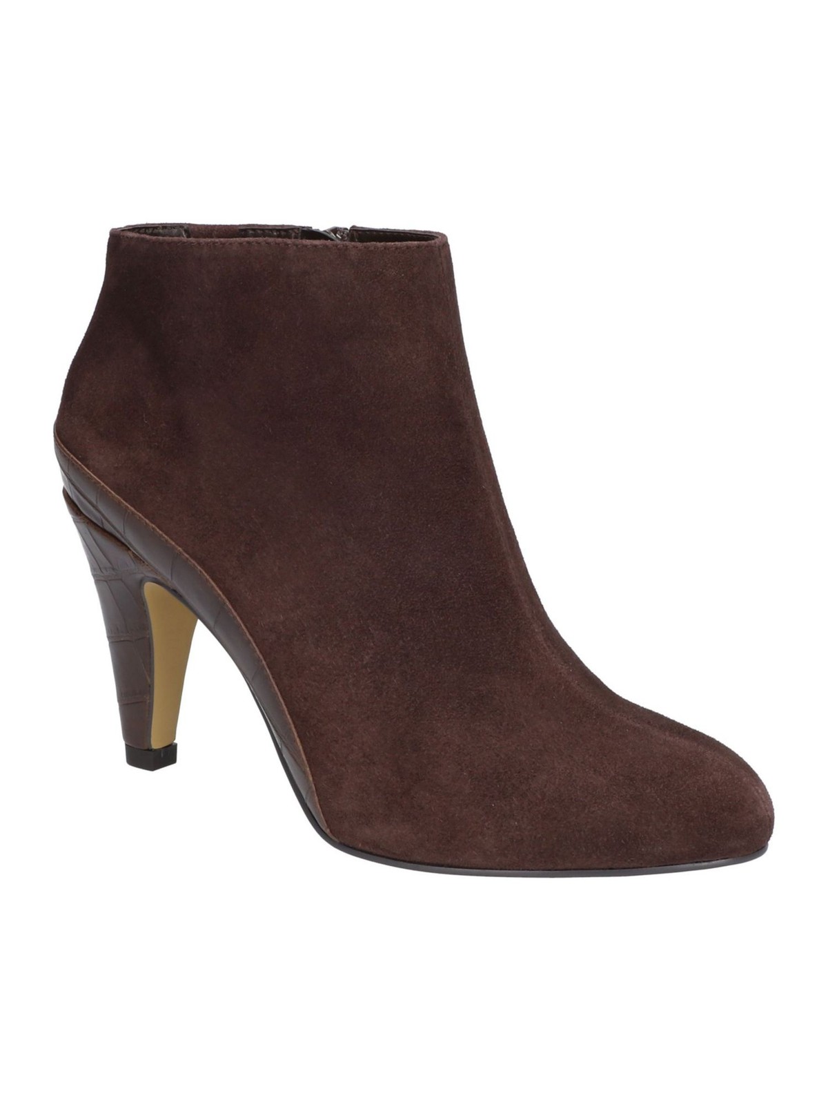 BELLA VITA Womens Brown Comfort Brennan Round Toe Cone Heel Leather Boots 8.5 N